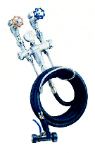 VALVE STEAM/WATER W/50' BLK HOSE AND NOZZLE - Sodablasting Equipment